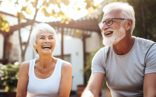 couple in garden