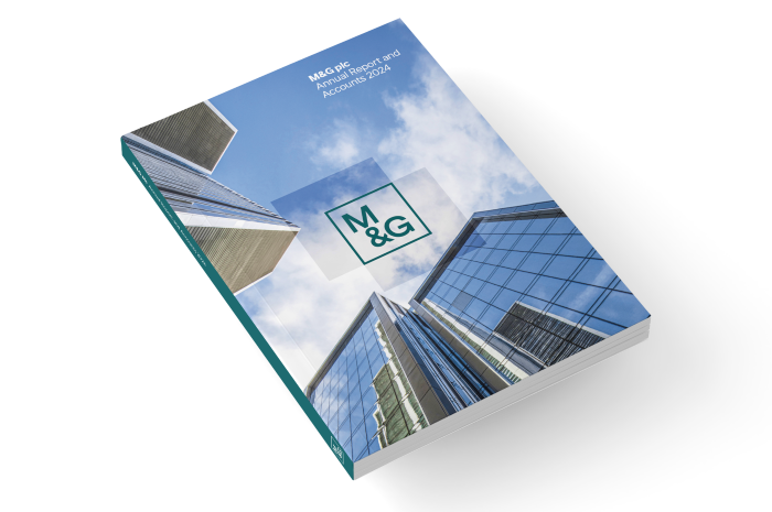 M&G plc annual report brochure image